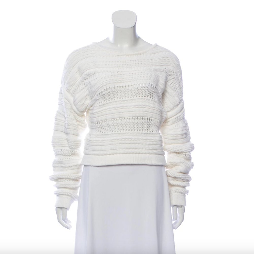 HELMUT LANG Long Sleeve Rib Knit Sweater